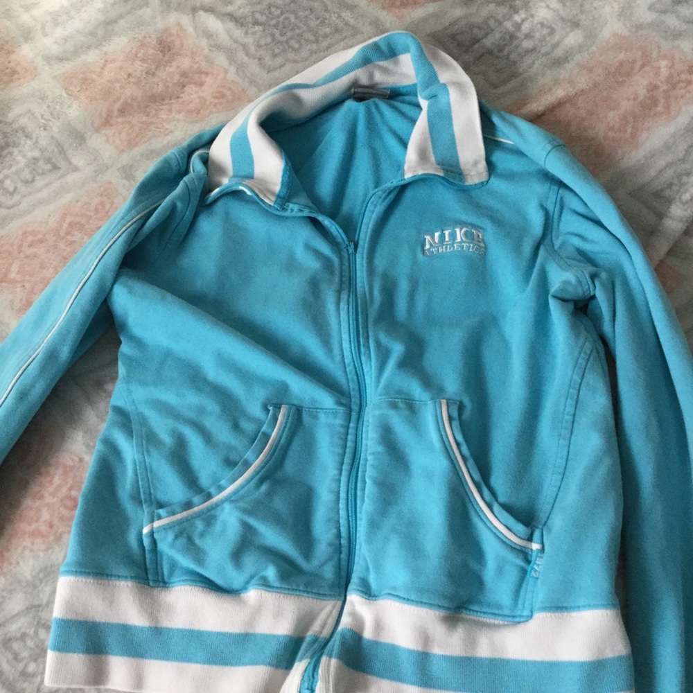 Vintage Since 1972, Nike Athletics, Blue Zip Up